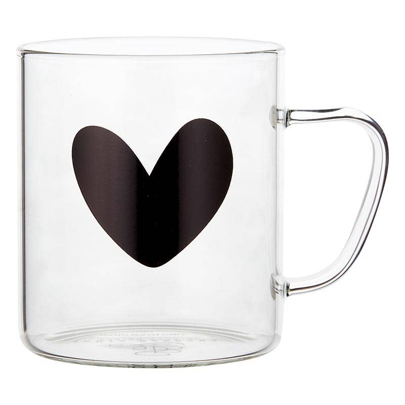 Glass Mug - Heart