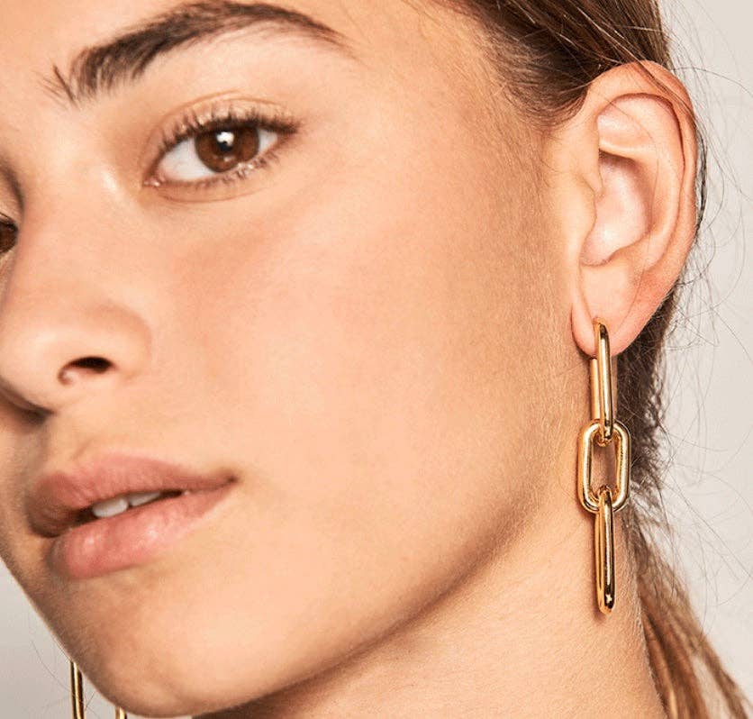 Earring | Gold Chain-Link