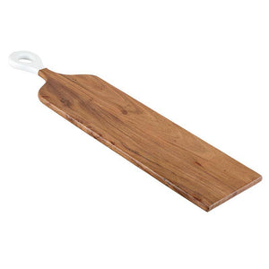 White Dip Handle Board - Natural + White