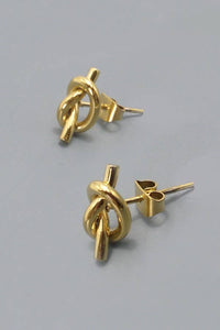 Earrings | Gold Tied Knot Stud