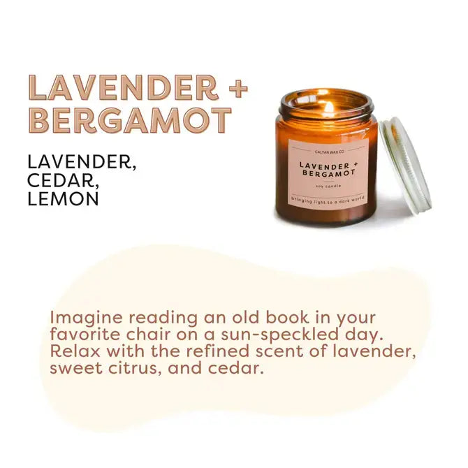 Soy Candle | Lavender + Bergamot