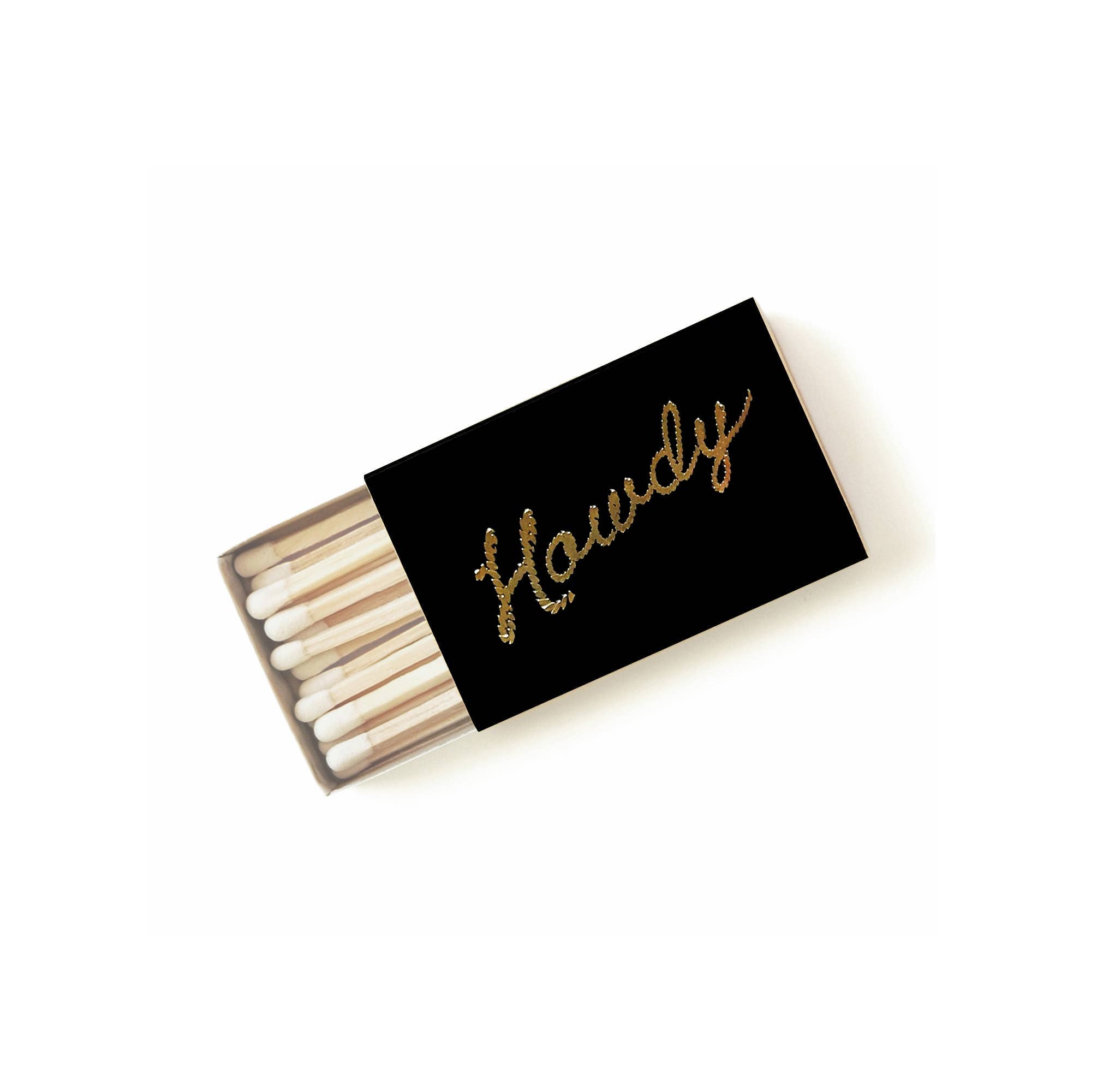 Matches |  Howdy Matchbox Gold / Black