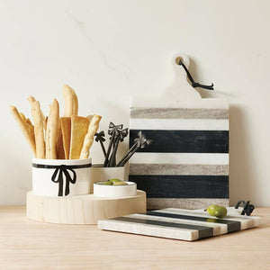 Stripe Marble Board with Handle: Material