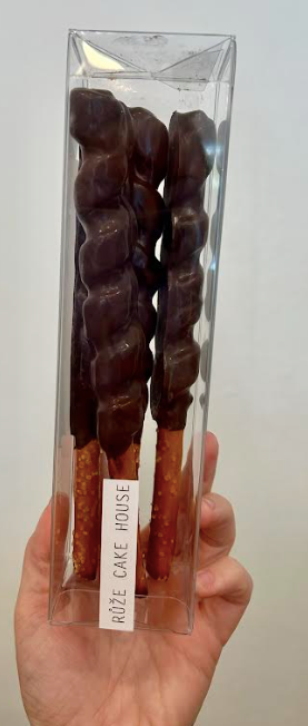 Chocolate Covered Caramel Pretzel Rods