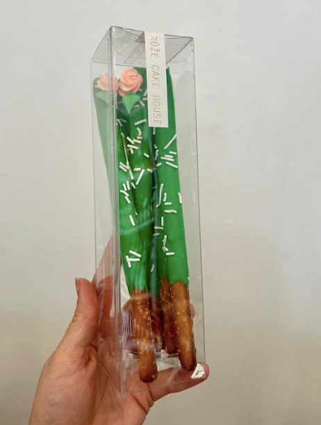 Cactus Design Chocolate Covered Pretzels