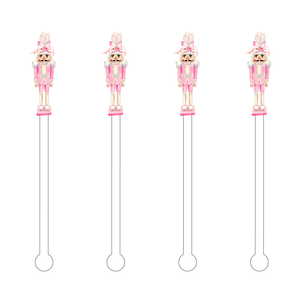 Stir Sticks - Pink Nutcracker