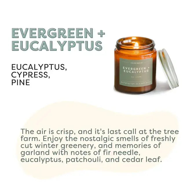 Soy Candle | Evergreen + Eucalyptus