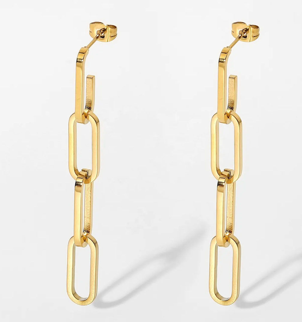 Earring | Gold Chain-Link