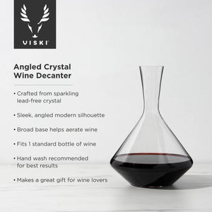 Wine Decanter | Raye™ Angled Crystal