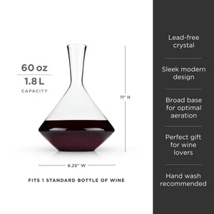 Wine Decanter | Raye™ Angled Crystal